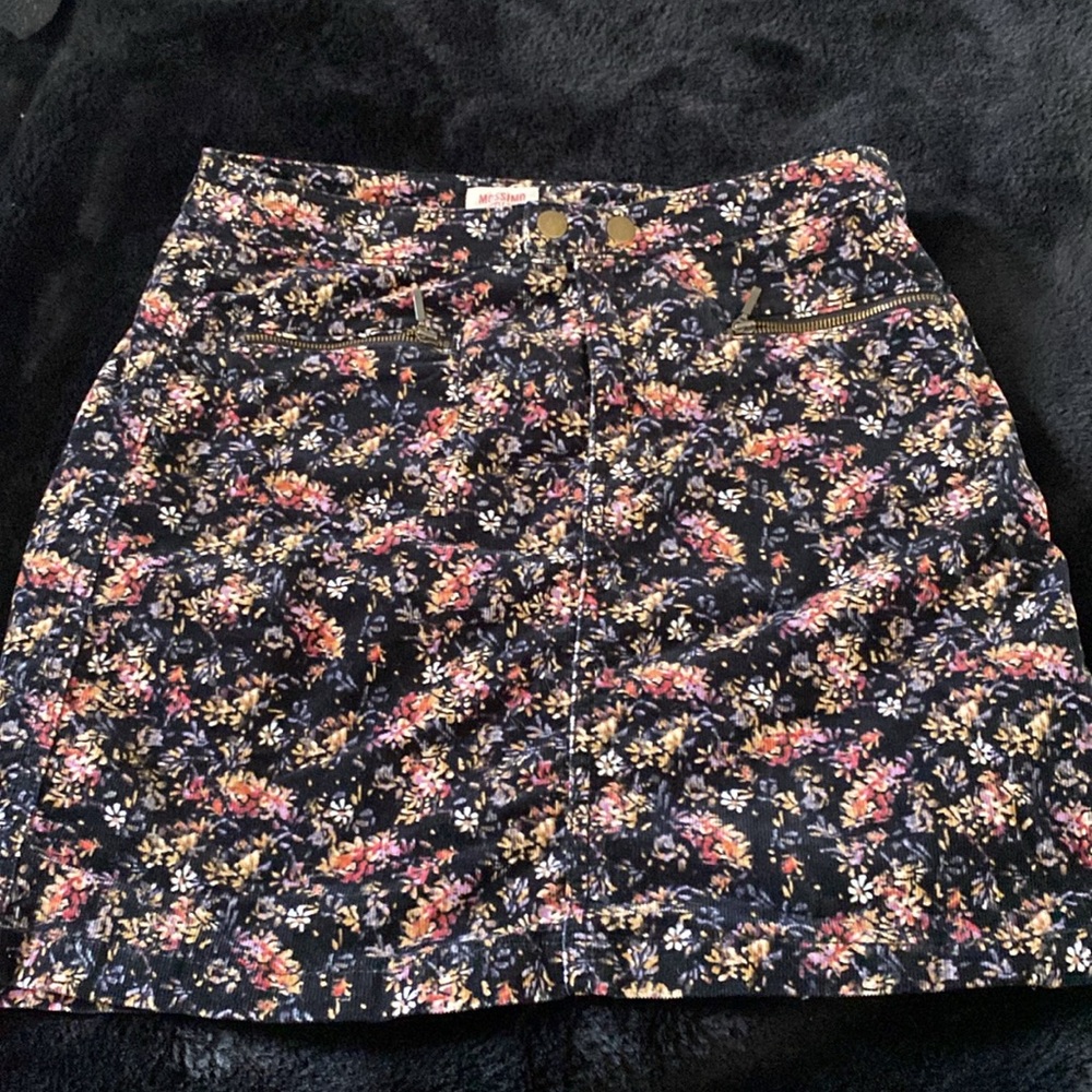 Mossimo Corduroy Floral Skirt